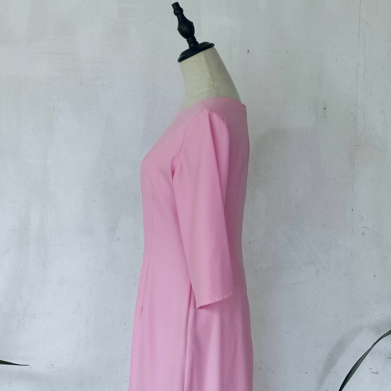 kimono sleeve midi dress | baby pink | posh affaires